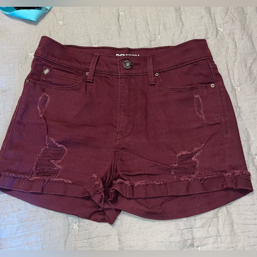 Levi's Women's Burgundy Jean Shorts